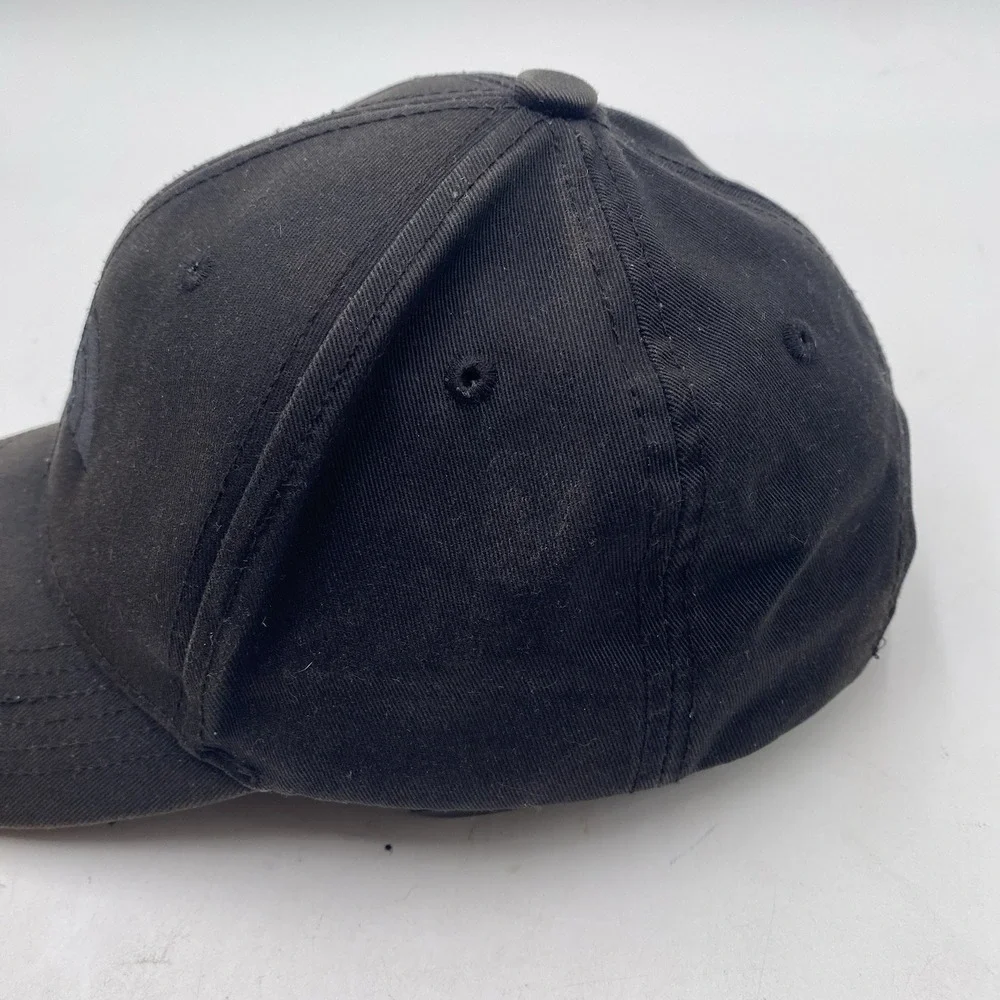 The North Face Hat Blackout Strapback Adjustable‎ Black Cleaned VGC All Black